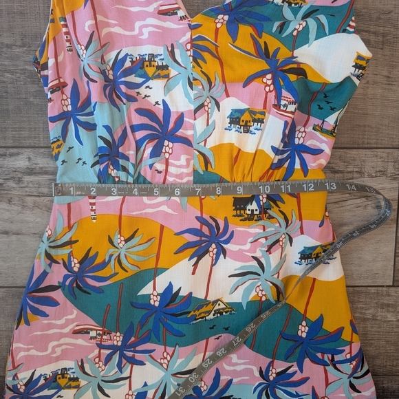 Sam Edelman Tropical Print Sleeveless Dress - Picture 10 of 10